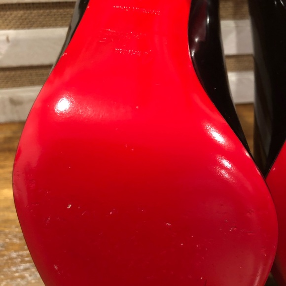 CHRISTIAN LOUBOUTIN Simple Patent Pumps, Black 41 - Picture 4 of 8